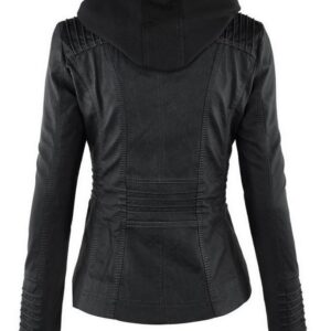 Women Detachable Hooded Jacket Winter Coat