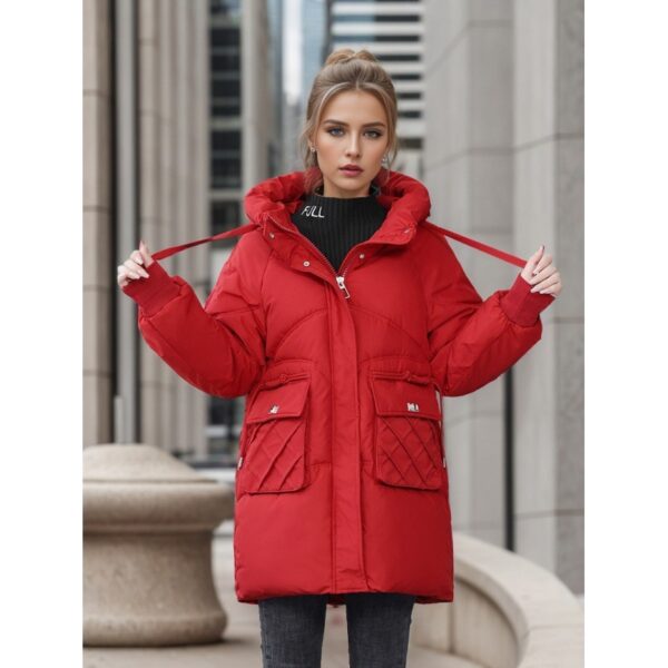 Women Winter Hooded Coat Warm Cotton Outerwear